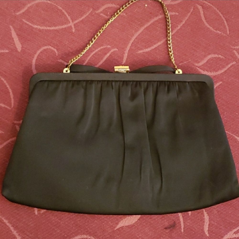 VNTG After Five Black Clutch Purse - Picture 4 of 10